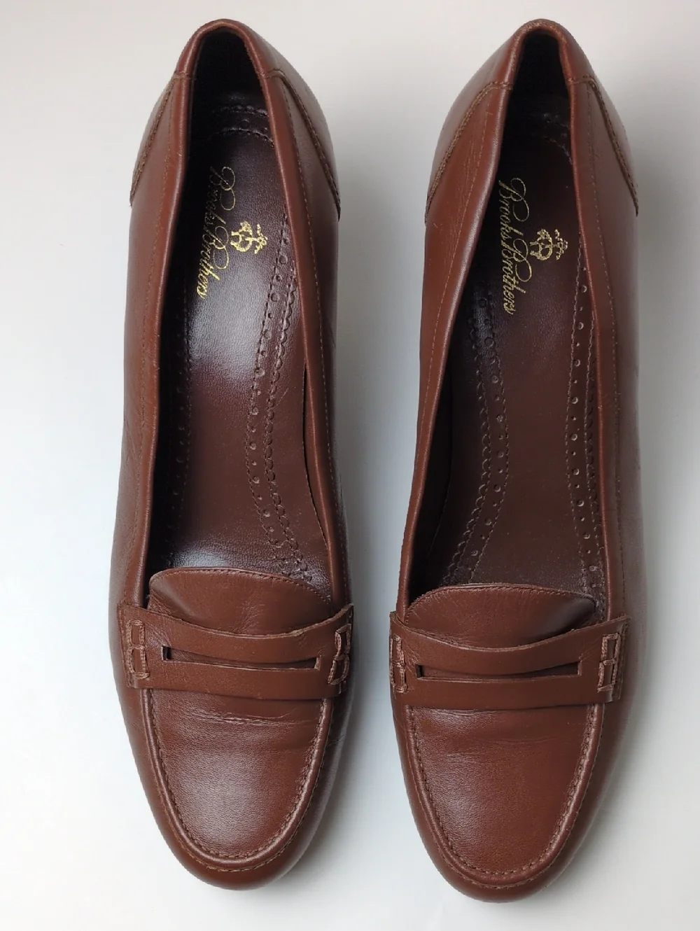 Brooks Brothers Brown Leather Block 2